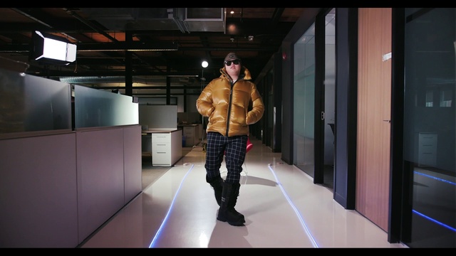 Video Reference: Footwear, Luggage and bags, Hat, Thigh, Street fashion, Jacket, Flooring, Bag, Fashion design, Knee