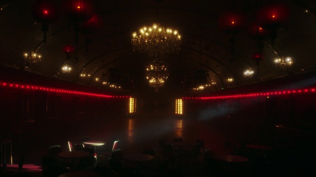 Video Reference: Entertainment, Performing arts, Electricity, Chair, Event, Midnight, Music venue, Visual effect lighting, Window, Darkness