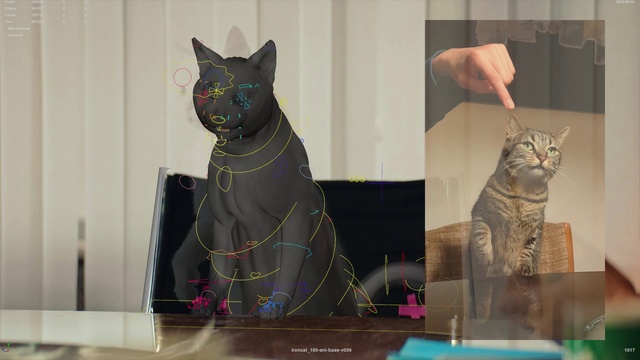 Video Reference: Cat, Carnivore, Mammal, Small to medium-sized cats, Whiskers, Felidae, Art, Snout, Window, Domestic short-haired cat