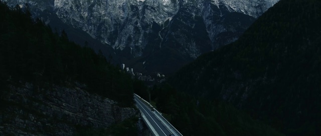 Video Reference: Mountain, Slope, Highland, Natural landscape, Cloud, Road surface, Tree, Landscape, Mountain range, Road