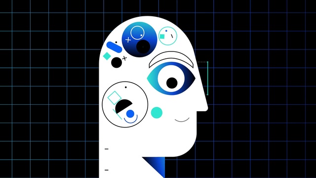 Video Reference: Azure, Art, Font, Line, Audio equipment, Symmetry, Pattern, Circle, Technology, Electric blue