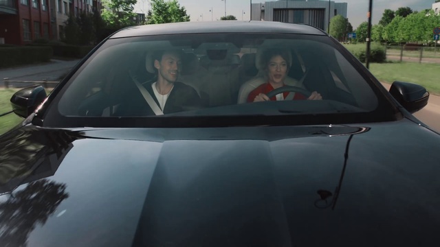 Video Reference: Vehicle, Car, Motor vehicle, Automotive lighting, Hood, Automotive design, Plant, Window, Automotive exterior, Mode of transport