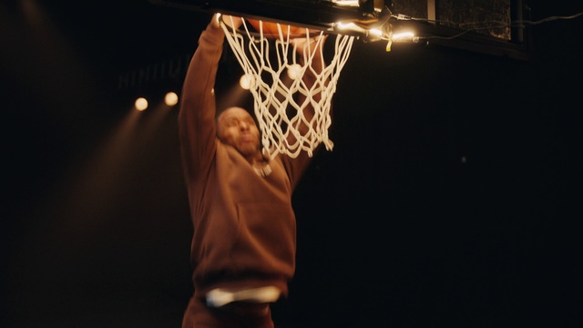 Video Reference: Basketball, Basketball hoop, Sports equipment, Ball, Basketball moves, Basketball court, Player, Entertainment, Performing arts, Shorts