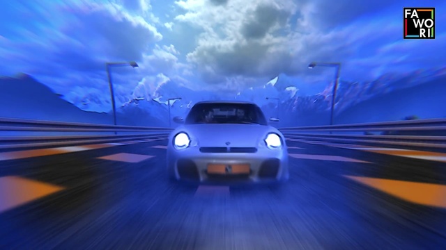 Video Reference: Automotive parking light, Cloud, Land vehicle, Sky, Vehicle, Car, Blue, Automotive lighting, Hood, Automotive design