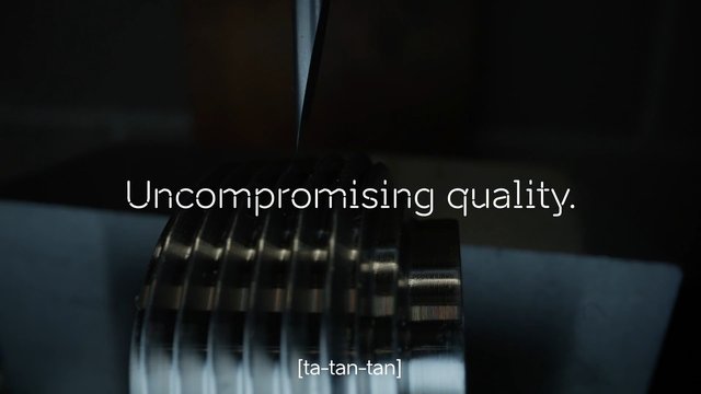 Video Reference: mechanical, metal, close-up, industrial, machinery, machined, dark, macro, equipment, text overlay, product shot, glossy, engineering, manufacturing