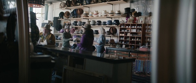 Video Reference: Shelf, Eyewear, Shelving, Customer, Retail, Hat, Room, Countertop, City, Collection