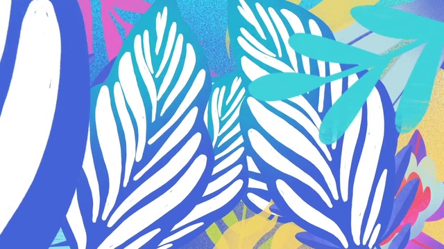 Video Reference: Azure, Textile, Organism, Font, Painting, Art, Aqua, Line, Rectangle, Symmetry