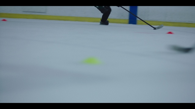 Video Reference: Snow, Sports equipment, Slope, Ice rink, Field house, Ice skating, Recreation, Skating, Hockey, Player