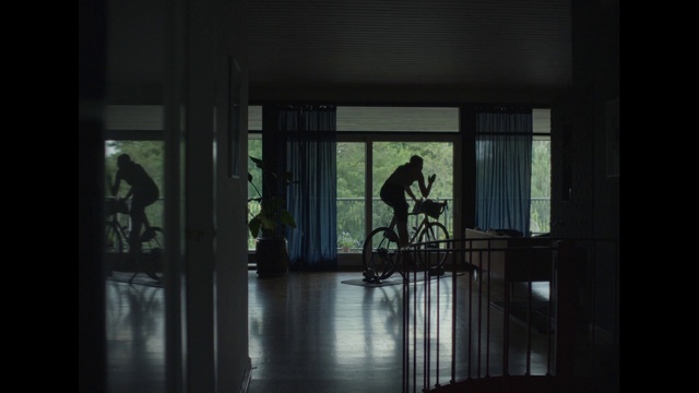 Video Reference: Building, Wheel, Window, Bicycle, Tire, Bicycle wheel, Floor, Flooring, Wood, Hall