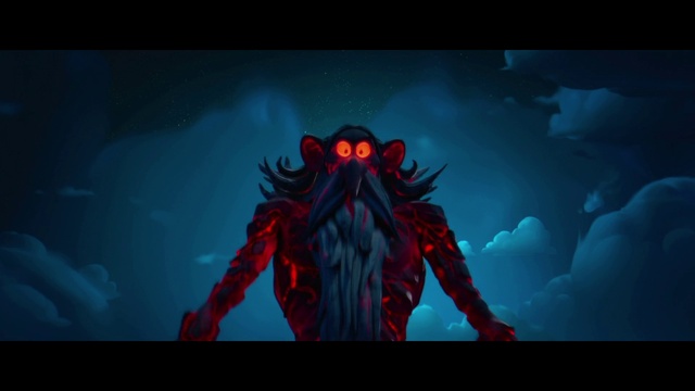 Video Reference: Art, Cg artwork, Geological phenomenon, Electric blue, Fictional character, Space, Darkness, Supernatural creature, Carmine, Graphics