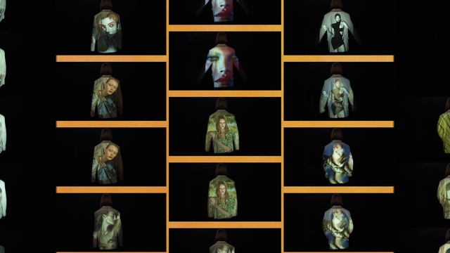 Video Reference: Light, Black, Sleeve, Font, Event, Electric blue, Darkness, Collection, Visual arts, Collectable