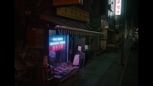 Video Reference: Building, City, Midnight, Road, Window, Chair, Darkness, Road surface, Street, Automotive lighting