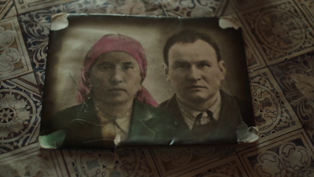 Video Reference: Forehead, Cheek, Chin, Eyebrow, Picture frame, Wood, Art, Painting, Vintage clothing, Visual arts