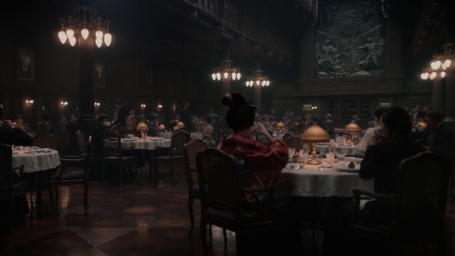 Video Reference: Furniture, Chair, Table, Tableware, Sky, Event, Function hall, Darkness, Crowd, Fun