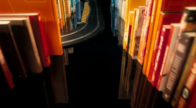 Video Reference: Bookcase, Orange, Wood, Publication, Shelving, Tints and shades, Book, Shelf, Room, Pattern