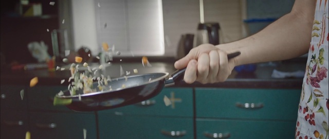 Video Reference: Hand, Tableware, Gesture, Kitchen utensil, Kitchen appliance, Gas, Cooking, Engineering, Kitchen, Wood