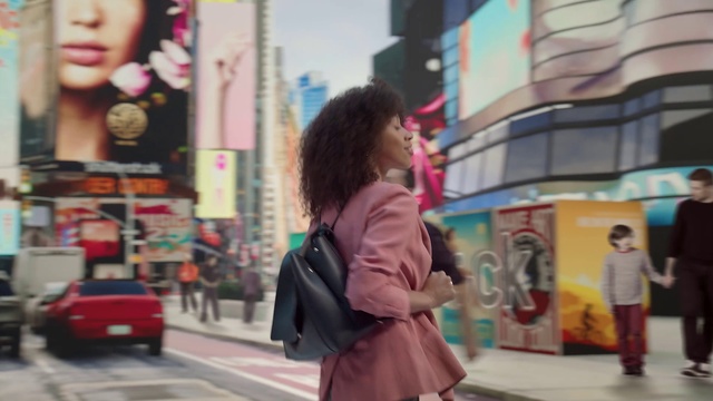 Video Reference: Infrastructure, Fashion, Temple, Standing, Travel, Pink, Car, Public space, Summer, City