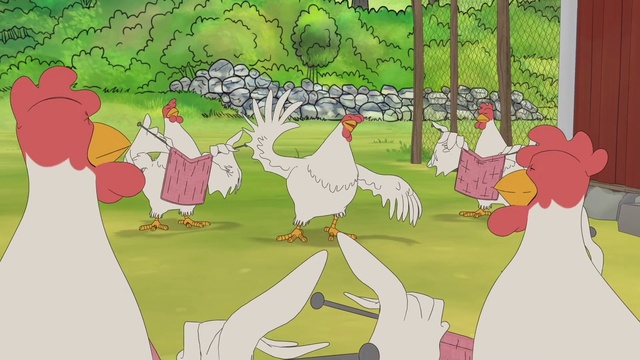 Video Reference: Green, Cartoon, Leaf, Nature, World, Botany, Organism, Textile, People in nature, Sharing