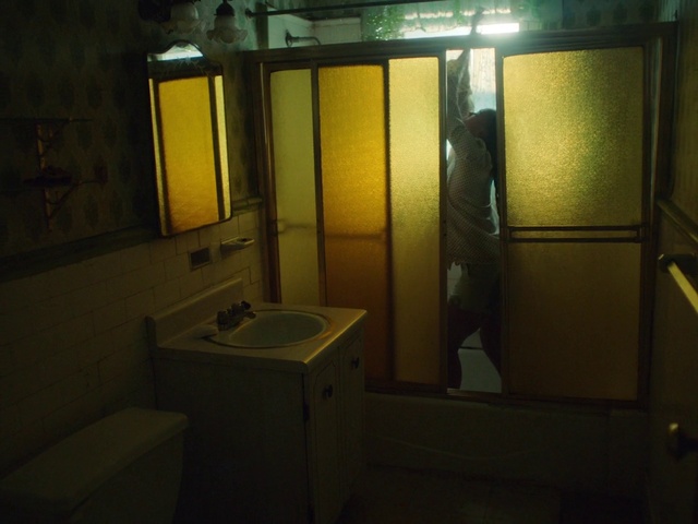 Video Reference: Sink, Tap, Plumbing fixture, Mirror, Bathroom, Fixture, Flooring, Floor, Bathroom sink, Material property