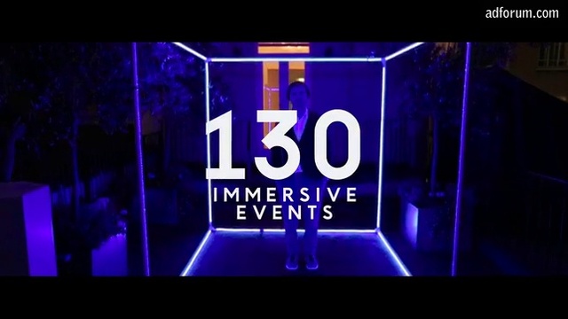 Video Reference: Purple, Violet, Font, Entertainment, Magenta, Visual effect lighting, Electric blue, Display device, Facade, Technology