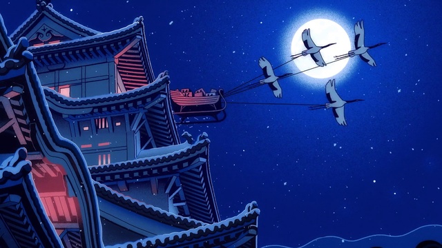 Video Reference: World, Sky, Light, Azure, Building, Lighting, Water, Astronomical object, Electric blue, Space