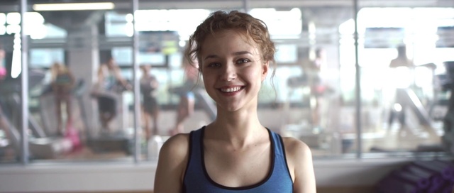 Video Reference: Smile, Chin, Active tank, Flash photography, Neck, Undershirt, Happy, Vest, Sportswear, Sleeveless shirt