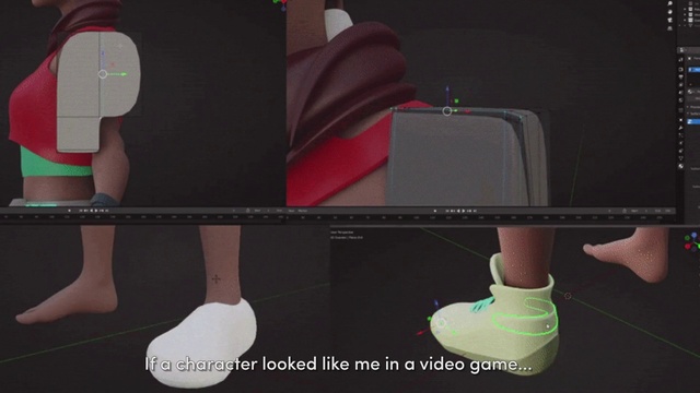 Video Reference: Gesture, Audio equipment, Font, Material property, Games, Carmine, Human leg, Animation, Screenshot, Fashion accessory