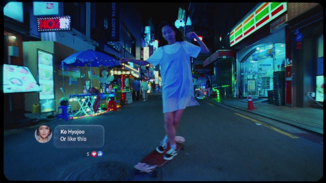 Video Reference: Entertainment, Electric blue, Midnight, Street fashion, Leisure, Technology, Fun, Recreation, Event, City