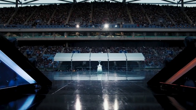 Video Reference: Light, Field house, Naval architecture, Event, Rectangle, Sport venue, Water, Stage equipment, Stadium, Arena