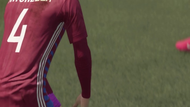 Video Reference: Sports uniform, Sports jersey, Jersey, Sleeve, Soccer, Shorts, Sportswear, Sports equipment, Player, Grass