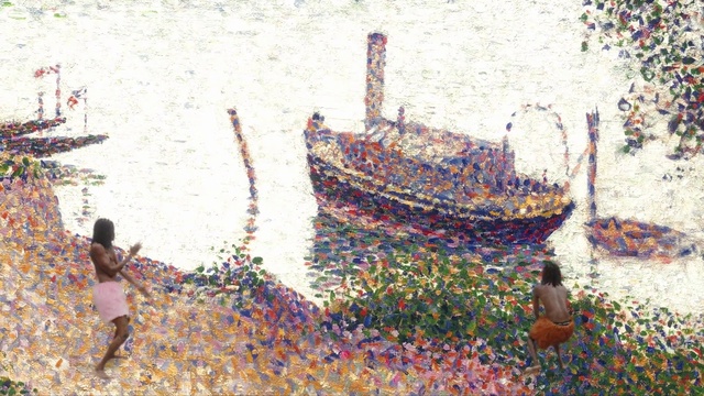 Video Reference: Boat, Watercraft, Art, Fun, People in nature, Wall, Leisure, Crowd, Beach, Event