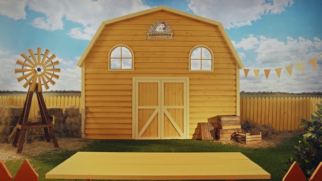 Video Reference: Cloud, Building, Sky, Property, Window, Wood, House, Yurt, Shade, Yellow