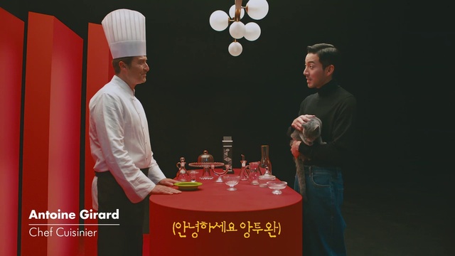 Video Reference: Trousers, Shirt, Table, Lighting, Chair, T-shirt, Tie, Tableware, Event, Entertainment