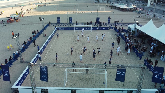 Video Reference: Field house, Leisure, Urban design, Crowd, Stadium, Sports, Net sports, Tent, Ball game, Sport venue