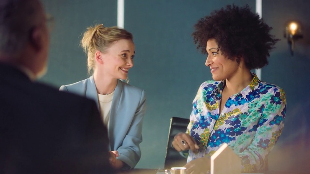 Video Reference: Smile, Jheri curl, Gesture, Hearing, Microphone, Community, Happy, Adaptation, Blazer, Suit