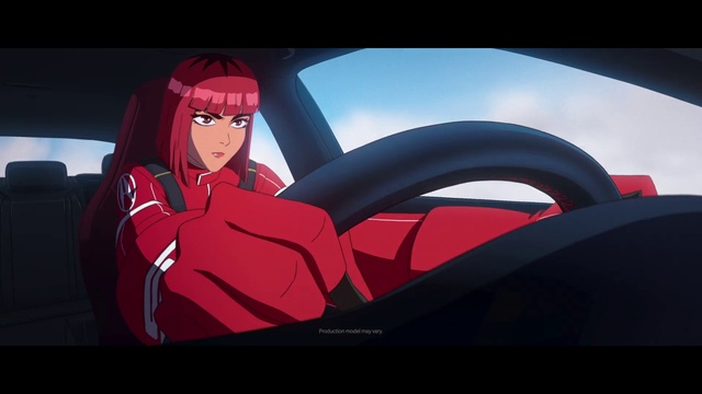 Video Reference: Hairstyle, Vertebrate, Cartoon, Mammal, Black hair, Cg artwork, Fictional character, Automotive design, Art, Graphics