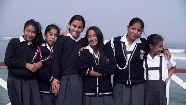 Video Reference: Smile, School uniform, Sleeve, Collar, Uniform, Jewellery, Event, Team, Formal wear, Academic institution