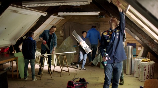 Video Reference: Trousers, Event, Workwear, Wood, Engineering, Luggage and bags, Crew, Bag, Backpack, Musician