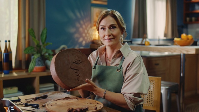 Video Reference: Smile, Tableware, Plant, Dishware, Human, Plate, Table, Houseplant, Curtain, Happy