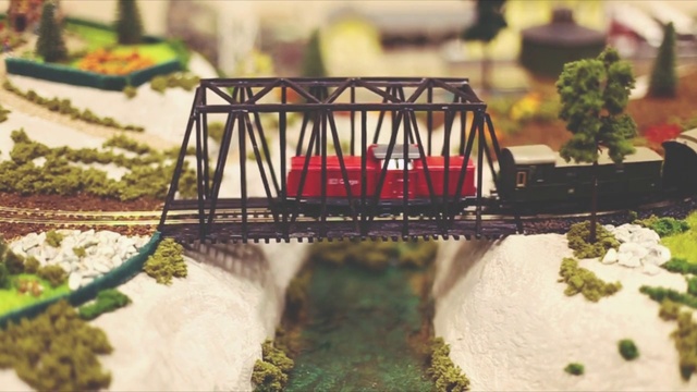 Video Reference: Train, Rolling stock, Mode of transport, Track, Rolling, Railway, Railroad car, Public transport, Toy, Landscape