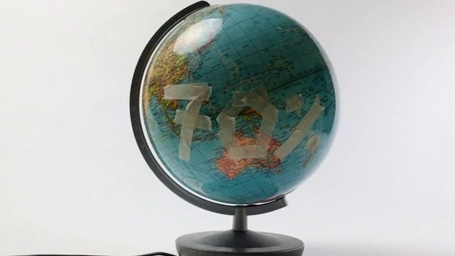 Video Reference: Globe, Map, World, Planet, Circle, Fashion accessory, Interior design, Toy, Sphere, Electric blue