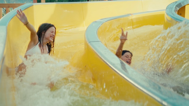 Video Reference: Water, Smile, Body of water, Yellow, Foam, Leisure, Fun, Happy, Recreation, Summer