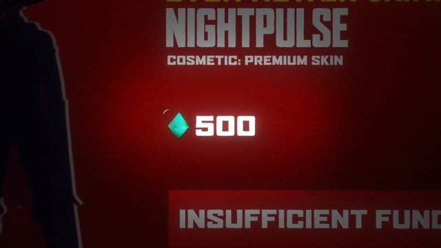 Video Reference: game, reward screen, cosmetic, premium skin, currency, gem, text, interface, red background, ui, mobile game, notification
