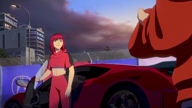 Video Reference: Wheel, Tire, Vehicle, Automotive design, Automotive tire, Sky, Car, Motor vehicle, Pink, Mode of transport