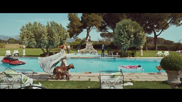 Video Reference: Water, Plant, Nature, Swimming pool, Tree, Grass, Umbrella, Leisure, Woody plant, Landscape