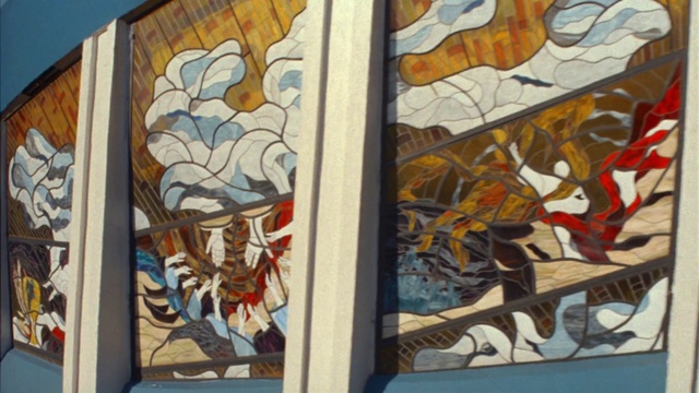 Video Reference: Paint, Wood, Textile, Painting, Art, Fixture, Glass, Tints and shades, Sky, Mural