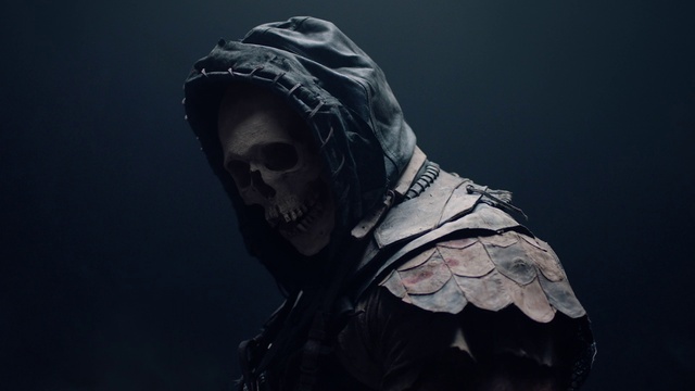 Video Reference: Outerwear, Flash photography, Jaw, Grey, Art, Personal protective equipment, Sculpture, Monochrome photography, Fictional character, Monochrome