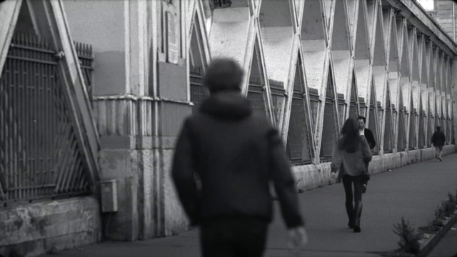 Video Reference: Infrastructure, Black-and-white, Grey, Style, Tints and shades, Monochrome photography, Monochrome, Road, Urban area, City