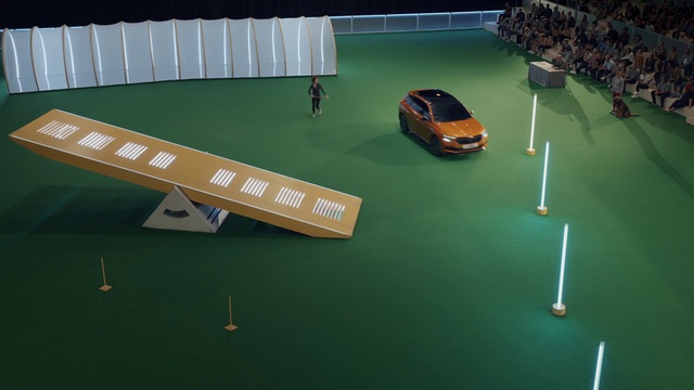 Video Reference: Land vehicle, Car, Vehicle, Tire, Motor vehicle, Green, Asphalt, Automotive design, Sports, Wheel