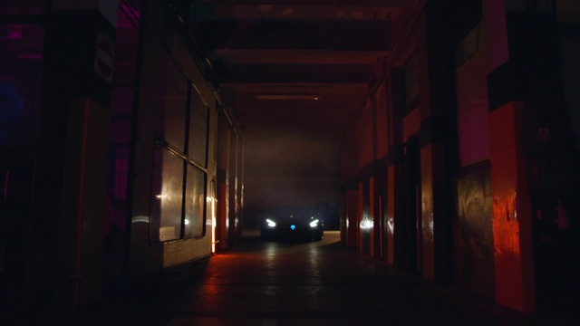 Video Reference: Automotive lighting, Electricity, Building, Tints and shades, Symmetry, Wood, City, Midnight, Road, Space